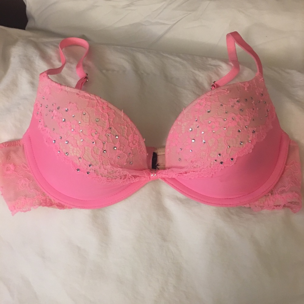 Sexy push up bra with rhinestones by VS